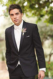 CALVINSUIT Hombres La Solapa del mantón de los Hombres 2 Pedazos de los Trajes de Boda para los smokinges del Novio