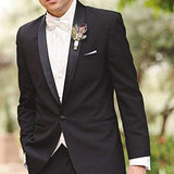 CALVINSUIT Hombres La Solapa del mantón de los Hombres 2 Pedazos de los Trajes de Boda para los smokinges del Novio