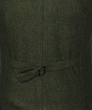 Pretygirl - Chaleco para Hombre con Cuello en V, 5 Botones, Cuello en V, Lana de Espiga, Casual