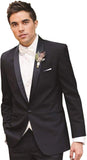 CALVINSUIT Hombres La Solapa del mantón de los Hombres 2 Pedazos de los Trajes de Boda para los smokinges del Novio