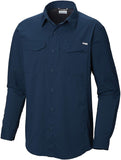 Columbia Silver Ridge Lite Playera de Manga Larga para Hombre, protección UV Solar, Tela Que Absorbe la Humedad
