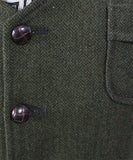 Pretygirl - Chaleco para Hombre con Cuello en V, 5 Botones, Cuello en V, Lana de Espiga, Casual