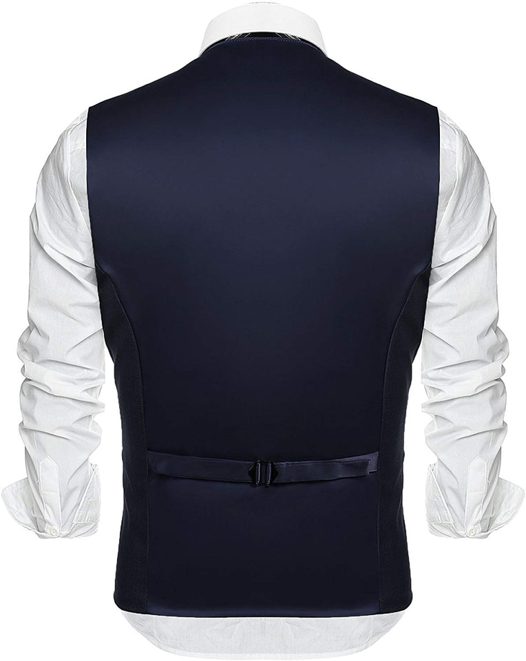 COOFANDY Chaleco de Vestir para Hombre, Estilo Formal, Ajustado, Chaleco