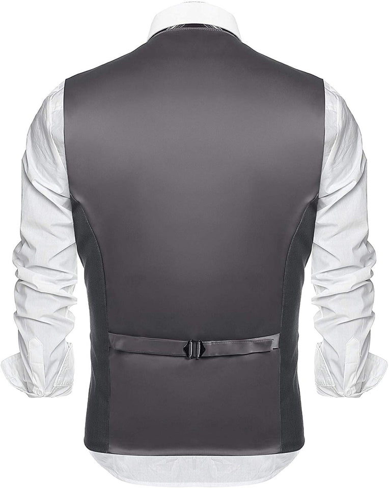 COOFANDY Chaleco de Vestir para Hombre, Estilo Formal, Ajustado, Chaleco