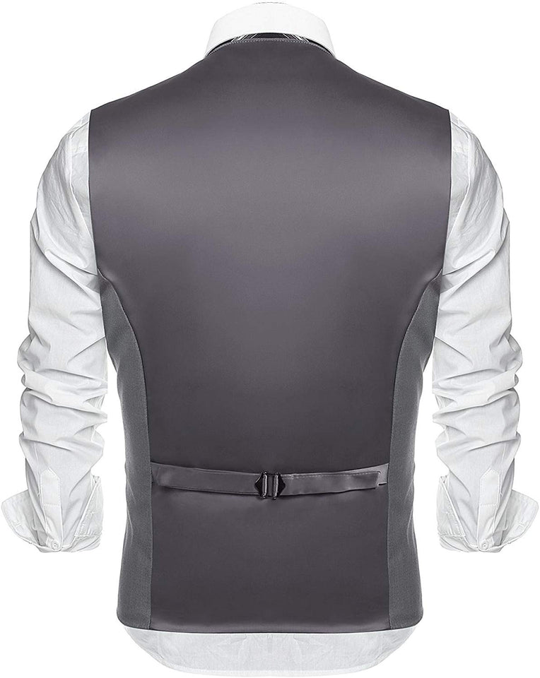 COOFANDY Chaleco de Vestir para Hombre, Estilo Formal, Ajustado, Chaleco