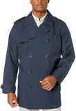 London Fog Fraser - Chubasquero Corto de Doble Pecho Abrigo Impermeable para Hombre