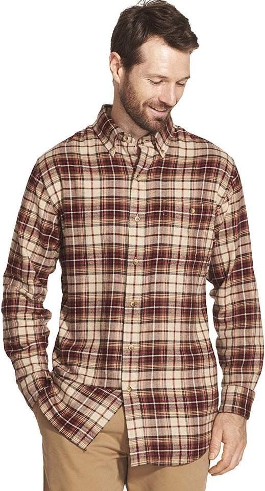 Arrow - Camisa de Franela de Manga Larga para Hombre