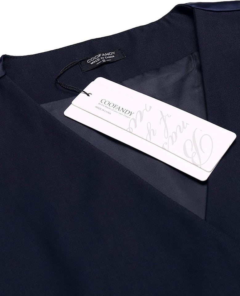 COOFANDY Chaleco de Vestir para Hombre, Estilo Formal, Ajustado, Chaleco
