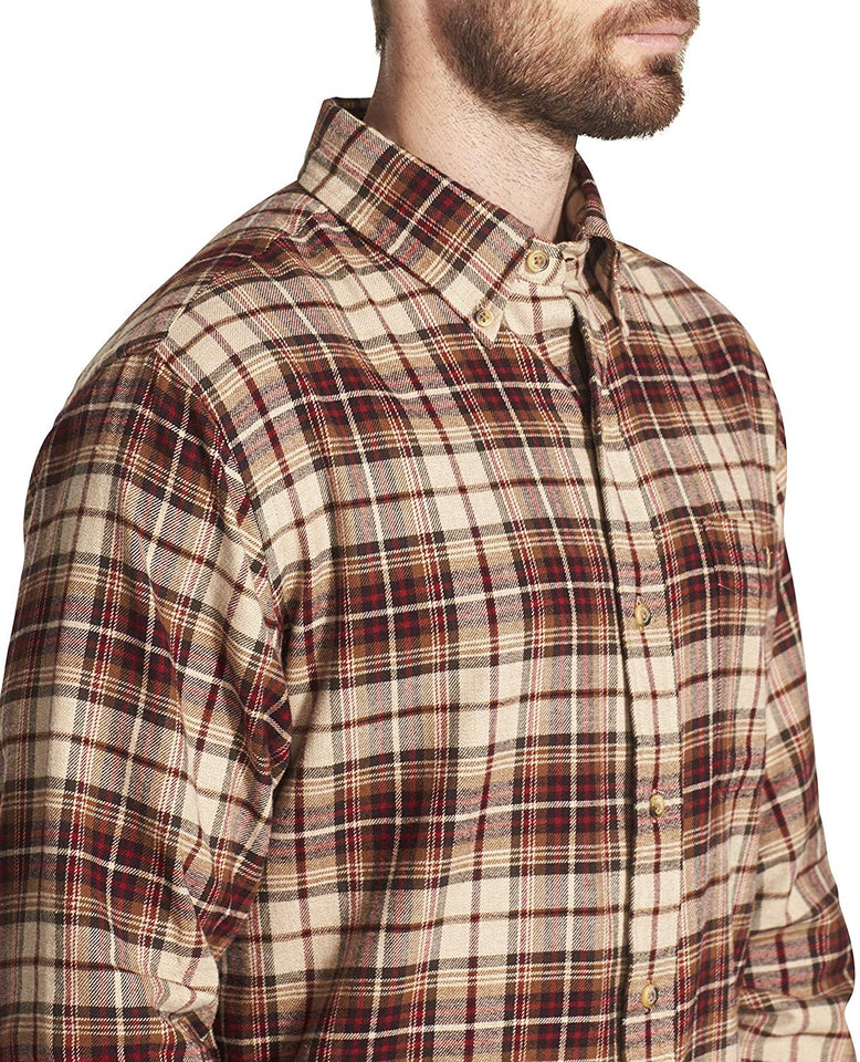 Arrow - Camisa de Franela de Manga Larga para Hombre