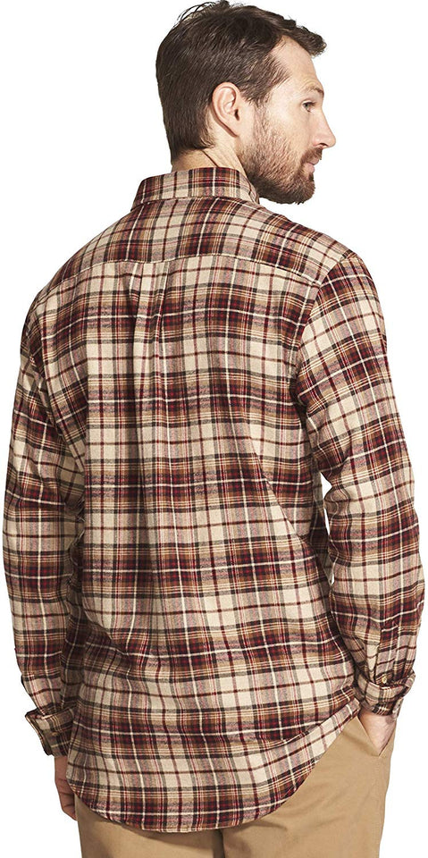 Arrow - Camisa de Franela de Manga Larga para Hombre