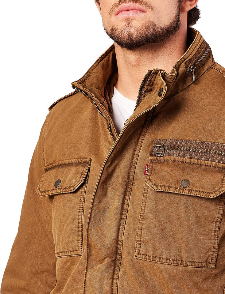 Levi's Military Jacket Chaqueta para Hombre, Color Worker Brown, M