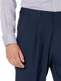 HAGGAR - Pantalón de Vestir elástico para Hombre, Ajuste clásico