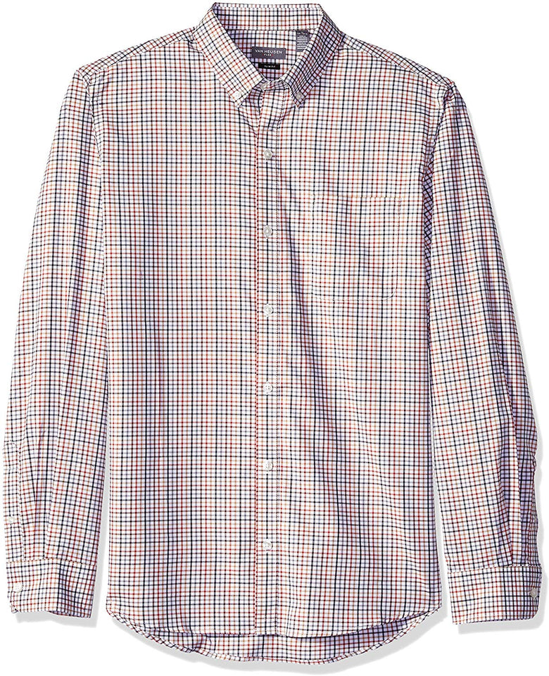 Van Heusen - Playera de Manga Larga para Hombre, Elástica, no Necesita Planchado